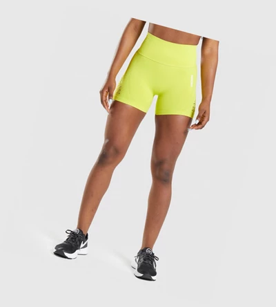 Gymshark Energy Seamless Naisten Shortsit Keltainen | EQNFIX385
