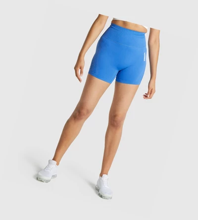 Gymshark Energy Seamless Naisten Shortsit Sininen | XHVFYJ824