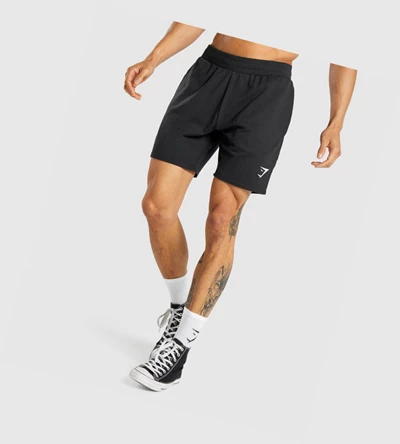 Gymshark Essential 7ﾔ Miesten Shortsit Mustat | GKBSIM674