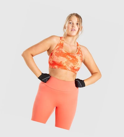 Gymshark Essential Racer Back Koulutus Naisten Urheiluliivit Oranssi Camo | KXFPLI351