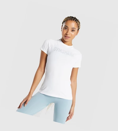 Gymshark Fit Seamless Loose Naisten T Paidat Valkoinen | MGTKHE074