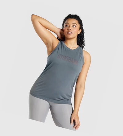 Gymshark Fit Seamless Naisten Hihaton Paita Harmaat | KIBRZX849
