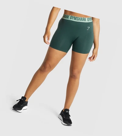 Gymshark Fit Seamless Naisten Shortsit Vihreä | JKFYEN013
