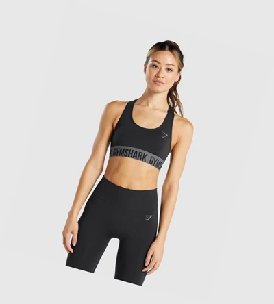 Gymshark Fit Seamless Naisten Urheiluliivit Mustat | ARHXVQ974
