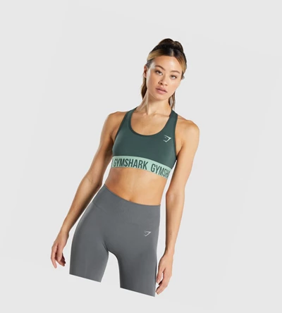 Gymshark Fit Seamless Naisten Urheiluliivit Vihreä | WMUKIP125