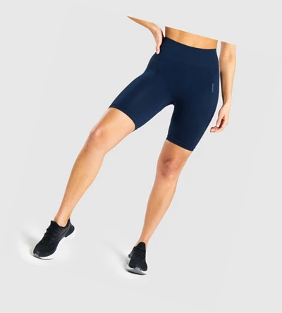 Gymshark Flex Cycling Naisten Shortsit Laivastonsininen | VGEDIK615