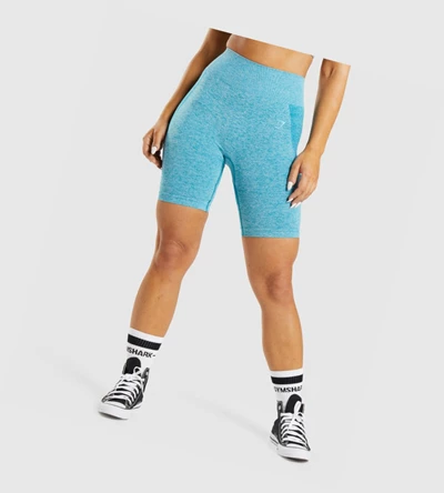 Gymshark Flex Cycling Naisten Shortsit Sininen | FJMOWA398
