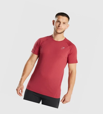 Gymshark Hyper Power Miesten T Paidat Punainen | MCHPIN031
