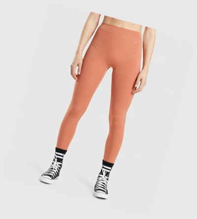 Gymshark KK Fit 7/8 High Waisted Naisten Leggingsit Oranssi | TIDERM657