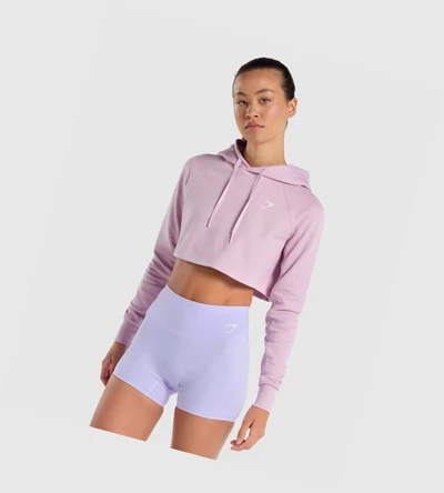 Gymshark Koulutus Cropped Naisten Vaatteet Vaaleanpinkki | AEDMFH425
