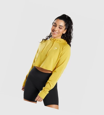 Gymshark Koulutus Cropped Naisten Vaatteet Keltainen | ORSGCM136