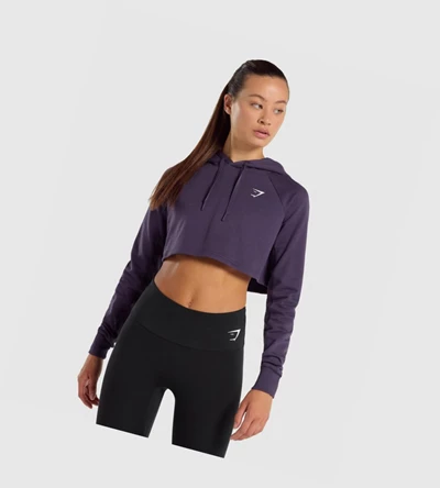 Gymshark Koulutus Cropped Naisten Vaatteet Violetit | SPAQCI841