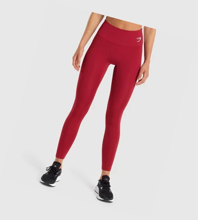 Gymshark Koulutus High Waisted Naisten Leggingsit Viininpunainen | PYLDHK216