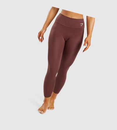 Gymshark Koulutus High Waisted Naisten Leggingsit Pinkki Ruskea | TUEXMR019