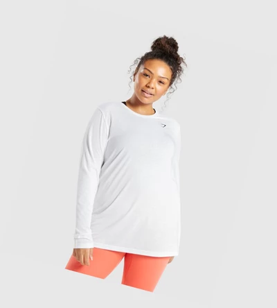 Gymshark Koulutus Oversized Naisten T Paidat Valkoinen | LEZGBY948