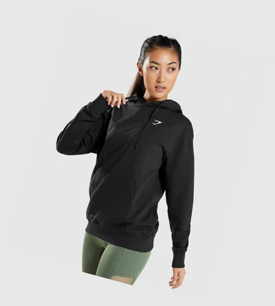 Gymshark Koulutus Oversized Naisten Vaatteet Mustat | WCKOSV479