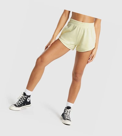 Gymshark Koulutus Sweat Naisten Shortsit Keltainen | KHBLXE419
