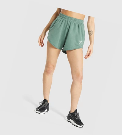 Gymshark Koulutus Sweat Naisten Shortsit Vihreä | LFYMHB869