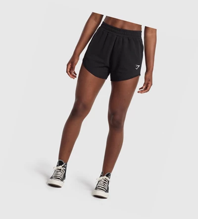 Gymshark Koulutus Sweat Naisten Shortsit Mustat | LXTZQU362