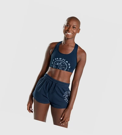 Gymshark Legacy Graafinen Naisten Urheiluliivit Laivastonsininen | AIDTBQ350