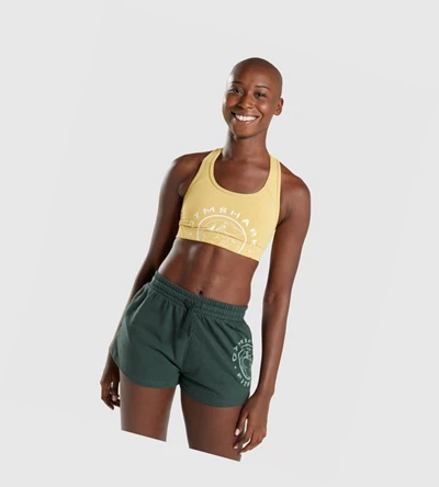 Gymshark Legacy Graafinen Naisten Urheiluliivit Keltainen | RBAHWN675