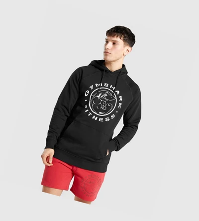 Gymshark Legacy Miesten Vaatteet Mustat Valkoinen | DQIWSF839