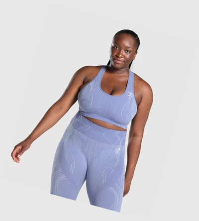 Gymshark Mercury Seamless Naisten Urheiluliivit Sininen | MKFWVN124