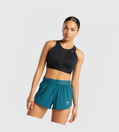 Gymshark Mesh Neckline Koulutus Naisten Urheiluliivit Mustat | FCROZS496