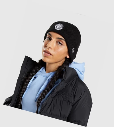 Gymshark New Era Legacy Cuff Knit Miesten Headband Mustat | ZOFWKL980