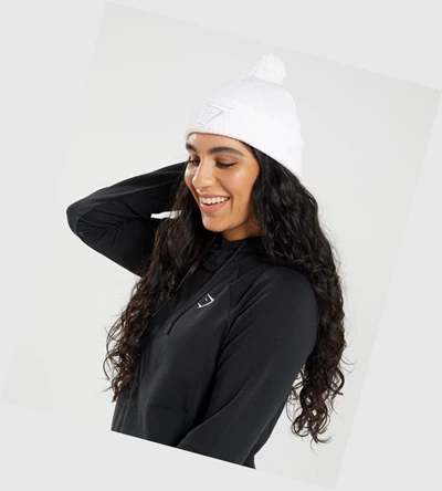 Gymshark New Era Mini Pom Miesten Headband Valkoinen | VAIDJB182