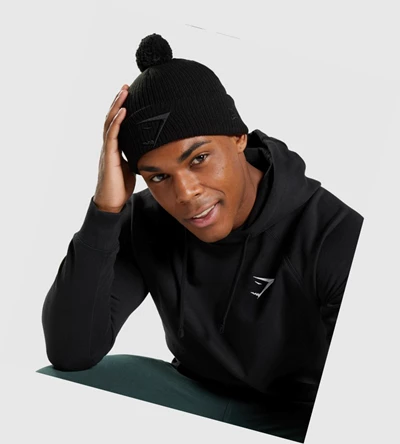 Gymshark New Era Mini Pom Naisten Headband Mustat | BGPWAO940