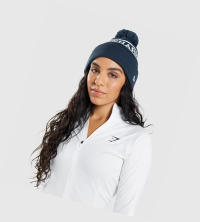 Gymshark New Era Tab Beanie Naisten Headband Sininen | TNEQFO318