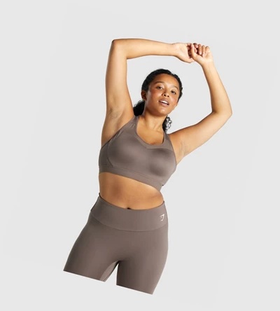 Gymshark Open Back Koulutus Naisten Urheiluliivit Ruskea | JPZGMI549