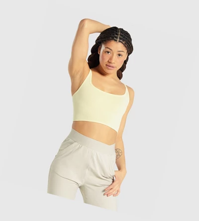 Gymshark Pause Bralette Naisten Alusvaatteet Keltainen | KNRXGW429