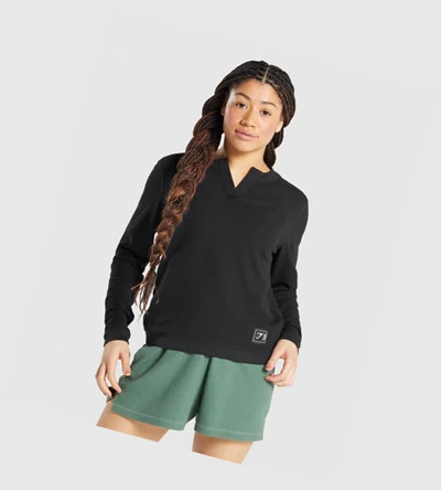 Gymshark Pause Top Naisten T Paidat Mustat | IVMSXR360