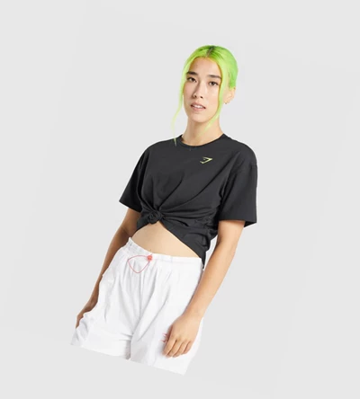 Gymshark Pulse Naisten T Paidat Mustat | NFGOQI273