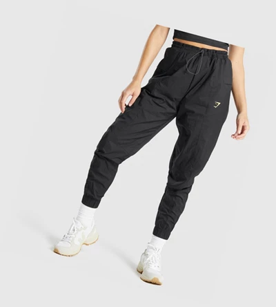 Gymshark Pulse Woven Naisten Juoksuvaatteet Mustat | AWCJUM490