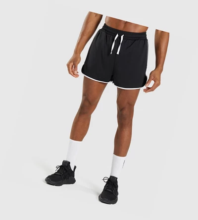 Gymshark Recess 3" Miesten Shortsit Mustat Valkoinen | TEYONR176
