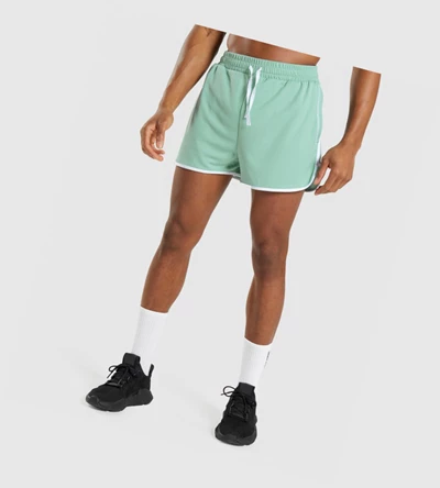 Gymshark Recess 3" Miesten Shortsit Sininen Valkoinen | MNIRFB394