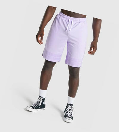 Gymshark Recess Basketball Miesten Shortsit Vaaleanvioletit | UNWLDB803
