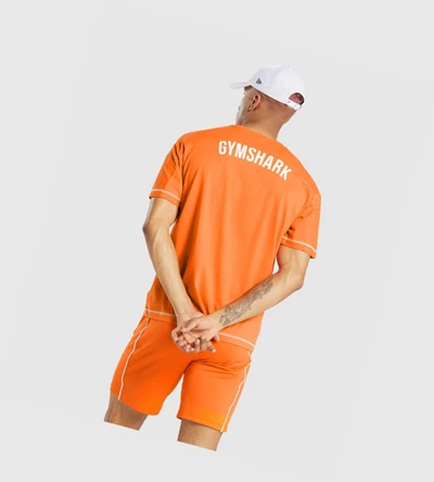 Gymshark Recess Miesten T Paidat Oranssi | HCELFM581
