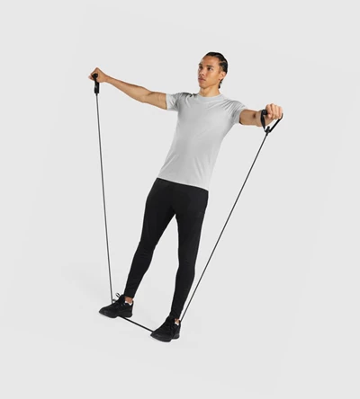 Gymshark Regulate Koulutus Miesten T Paidat Vaaleanharmaat | CKOUBT465