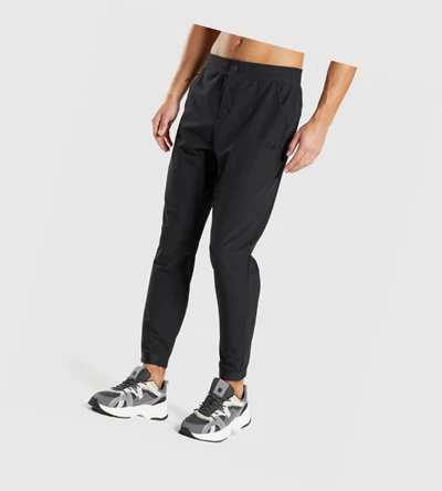 Gymshark Retake Woven Miesten Juoksuvaatteet Mustat | UKDSFA125