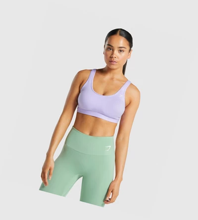 Gymshark Scoop Neck Koulutus Naisten Urheiluliivit Vaaleanvioletit | FBGNAE150