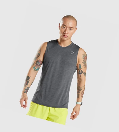 Gymshark Speed Miesten Hihaton Paita Mustat Harmaat | WGBKXP159