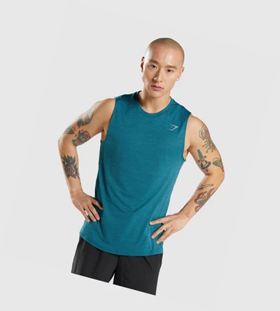 Gymshark Speed Miesten Hihaton Paita Turkoosi Turkoosi | FEPRIS394