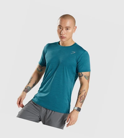 Gymshark Speed Miesten T Paidat Turkoosi Turkoosi | IVQUBZ920