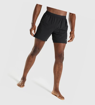 Gymshark Studio Miesten Shortsit Mustat | XNTHZS352