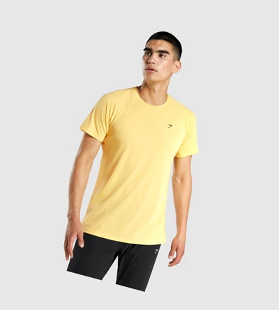 Gymshark Studio Miesten T Paidat Keltainen | CNJWYB620