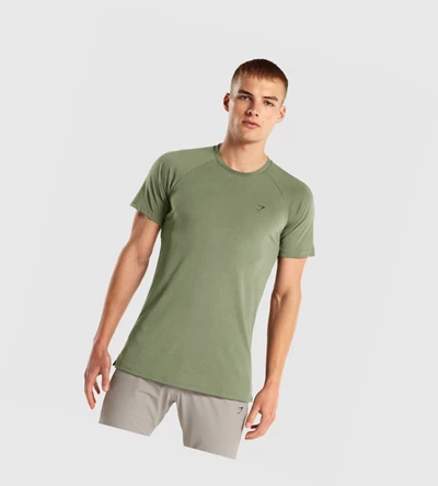 Gymshark Studio Miesten T Paidat Vihreä | HMWLYQ047